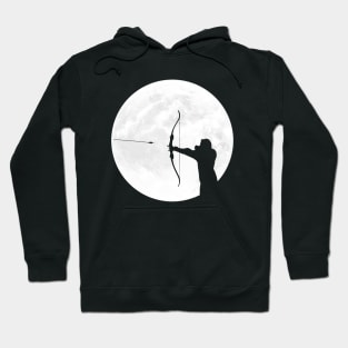 Archer Silhouette in Full Moon Hoodie